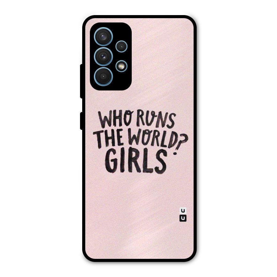 Girls World Metal Back Case for Galaxy A32