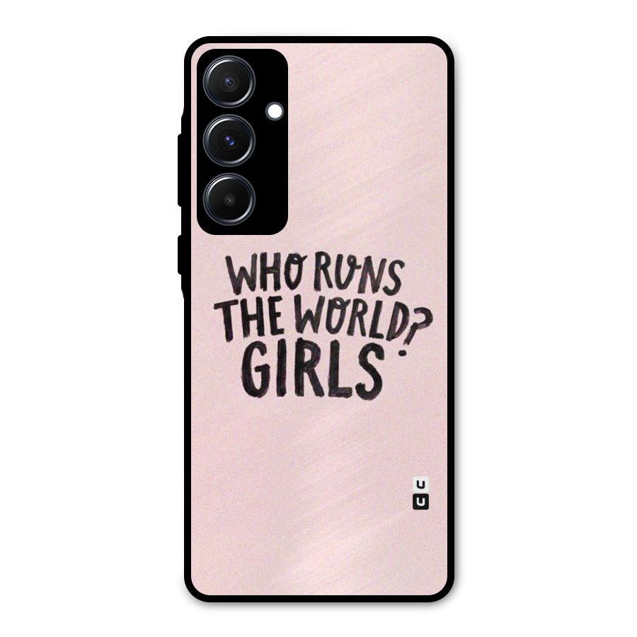 Girls World Metal Back Case for Galaxy A55
