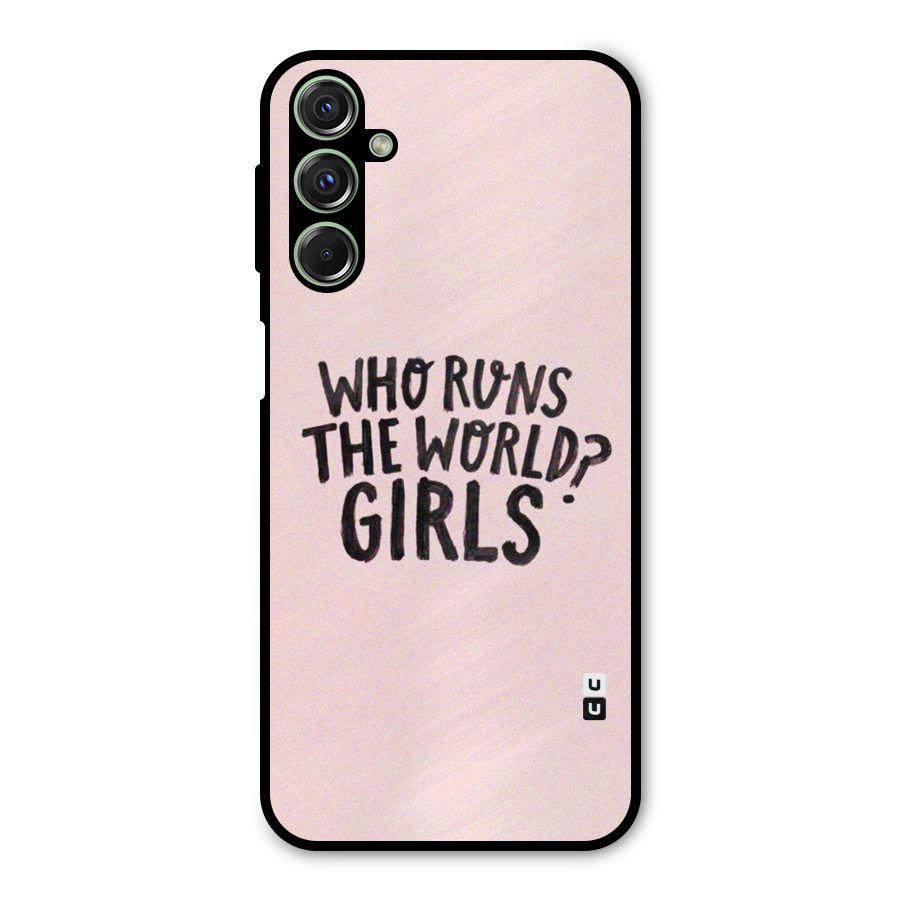 Girls World Metal Back Case for Galaxy F34