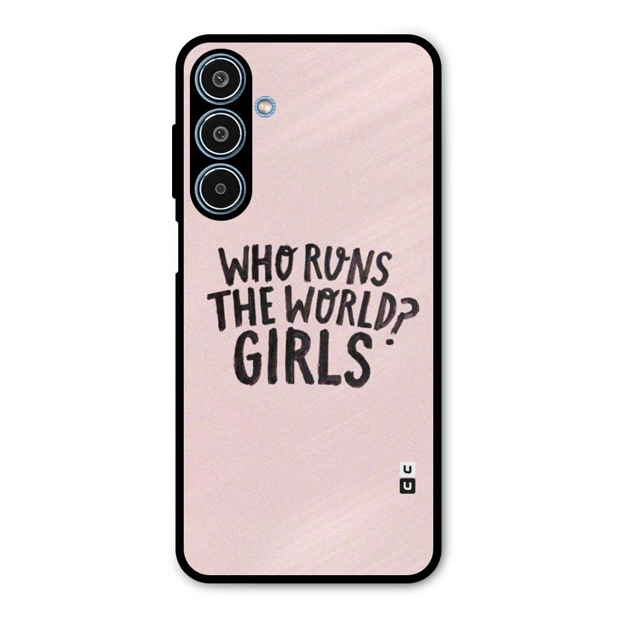 Girls World Metal Back Case for Galaxy M35