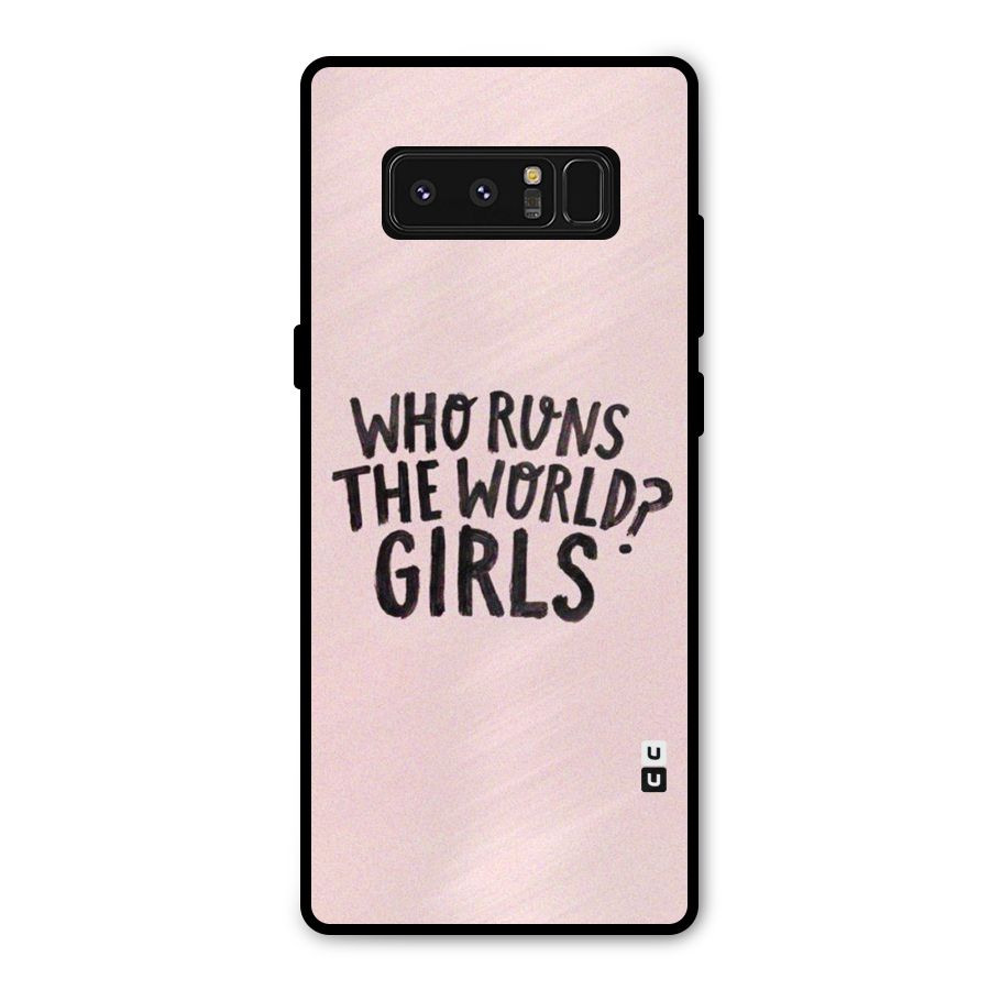 Girls World Metal Back Case for Galaxy Note 8