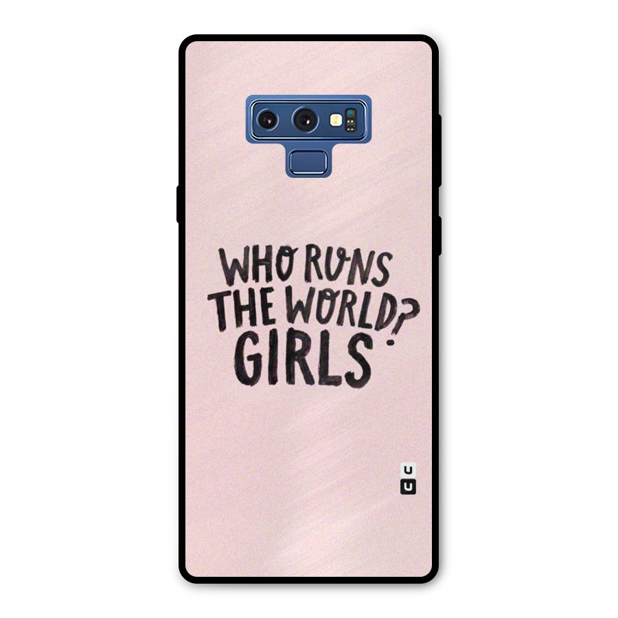 Girls World Metal Back Case for Galaxy Note 9