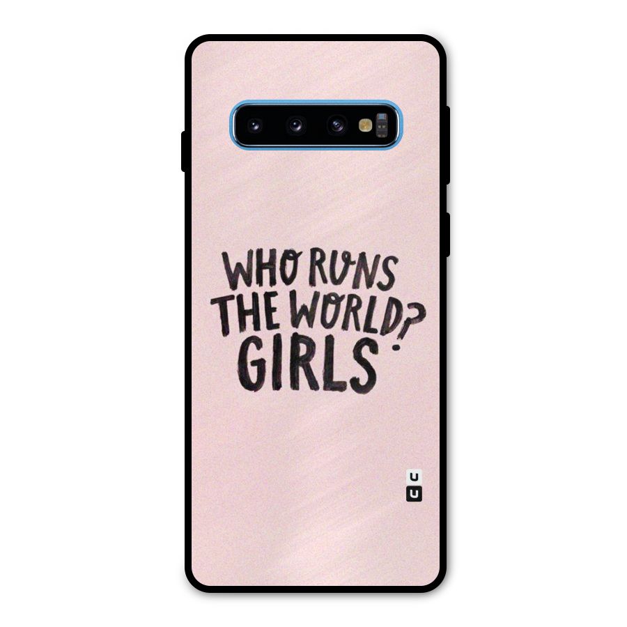Girls World Metal Back Case for Galaxy S10