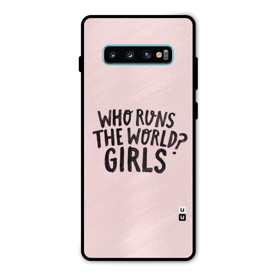 Girls World Metal Back Case for Galaxy S10 Plus