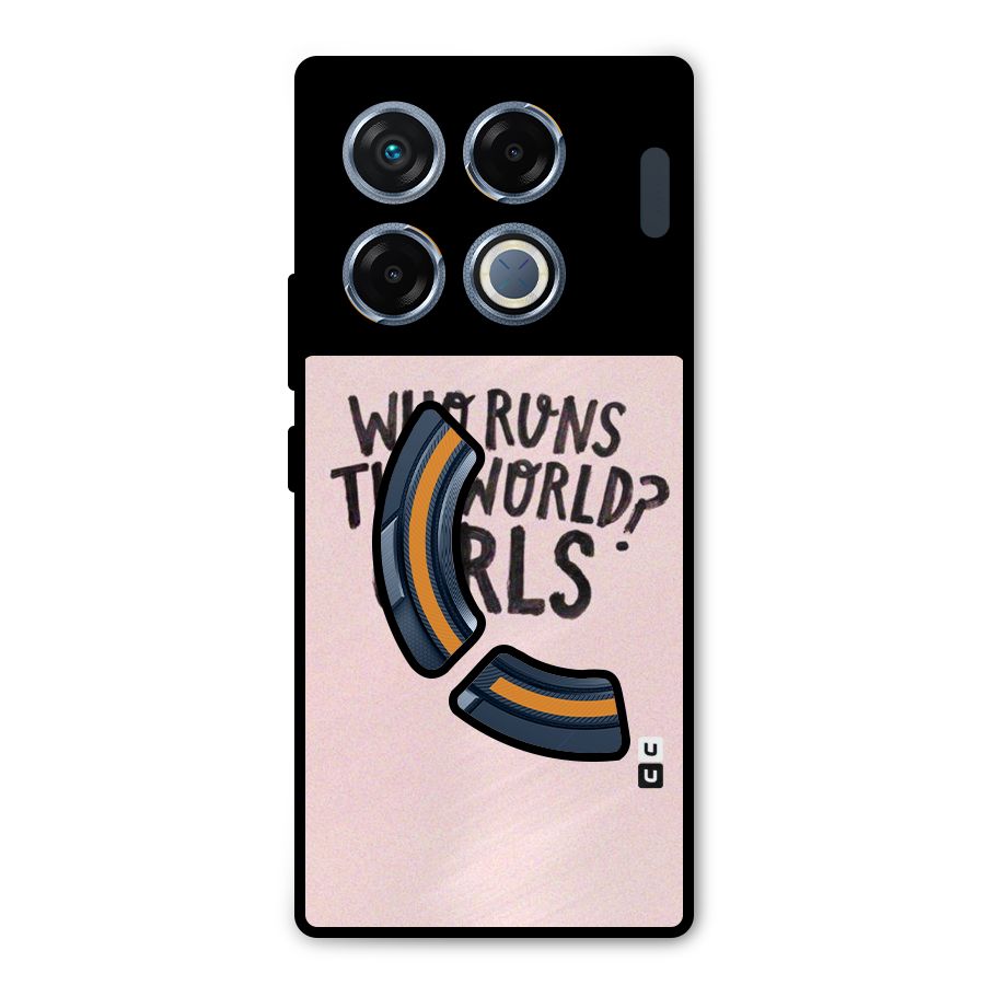 Girls World Metal Back Case for Infinix GT 20 Pro