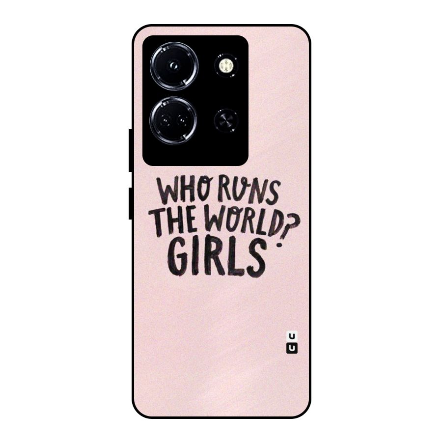 Girls World Metal Back Case for Infinix Note 30 5G