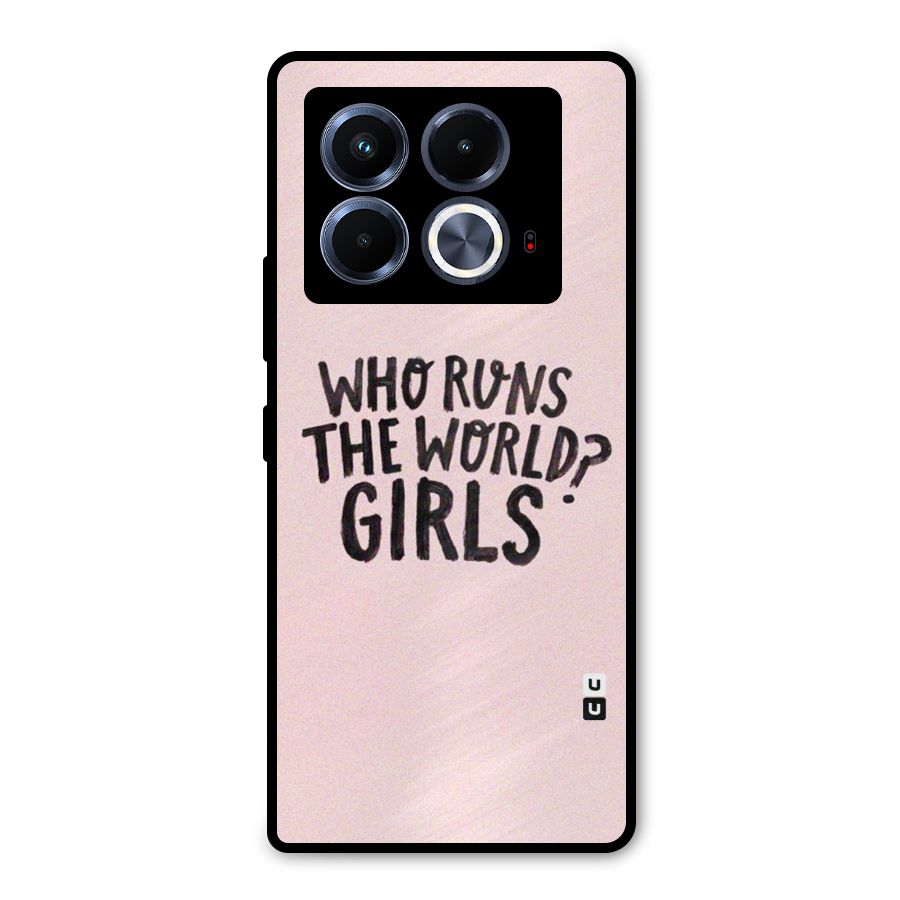 Girls World Metal Back Case for Infinix Note 40 5G