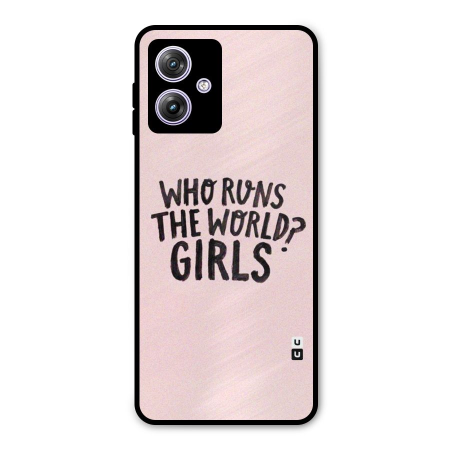 Girls World Metal Back Case for Moto G64