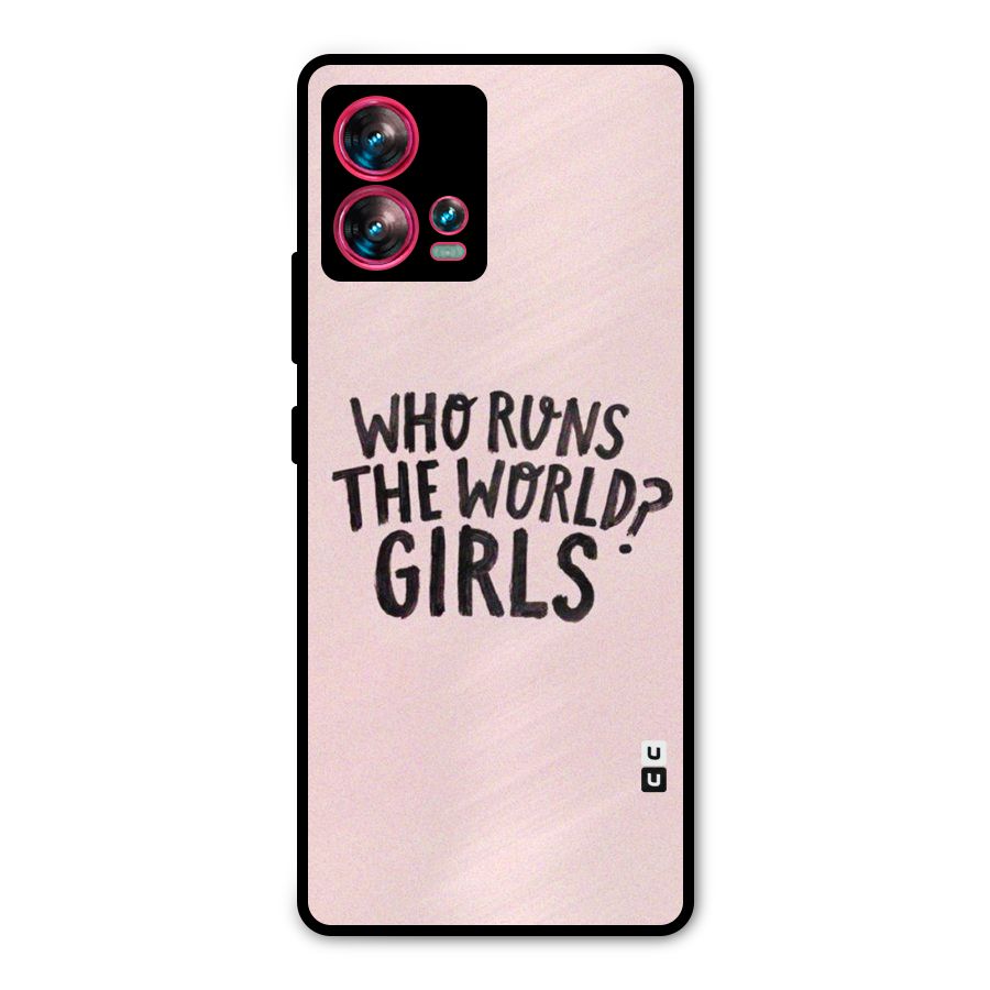 Girls World Metal Back Case for Motorola Edge 30 Fusion