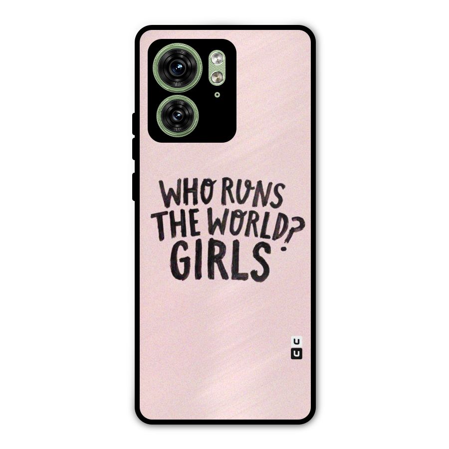 Girls World Metal Back Case for Motorola Edge 40 5G
