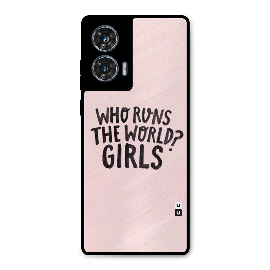 Girls World Metal Back Case for Motorola Edge 50 Fusion