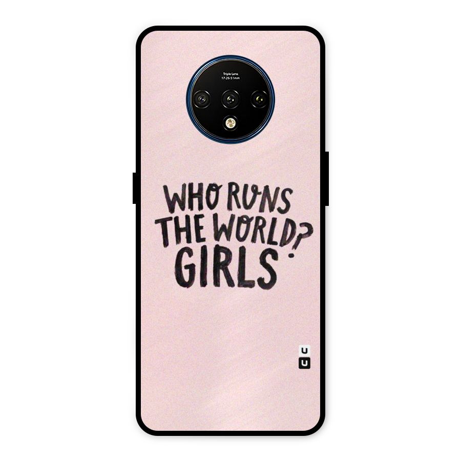 Girls World Metal Back Case for OnePlus 7T