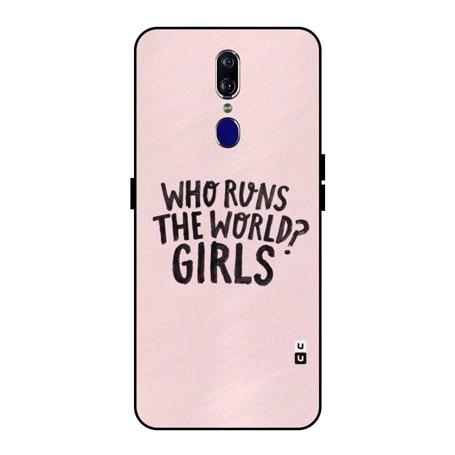 Girls World Metal Back Case for Oppo F11