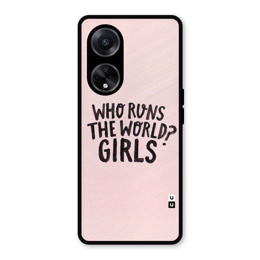 Girls World Metal Back Case for Oppo F23