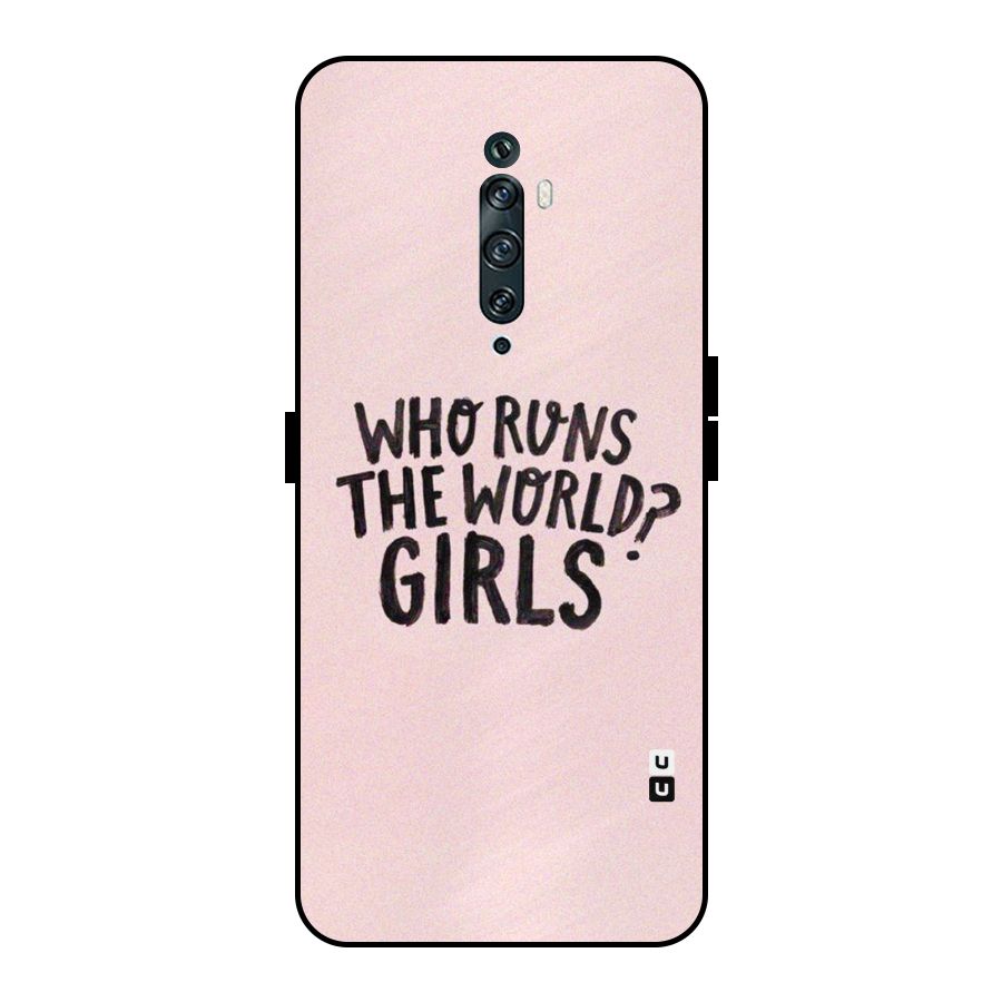 Girls World Metal Back Case for Oppo Reno2 Z