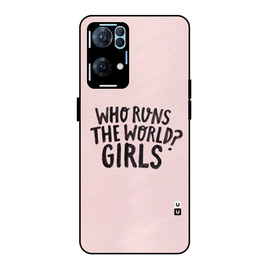 Girls World Metal Back Case for Oppo Reno7 Pro 5G
