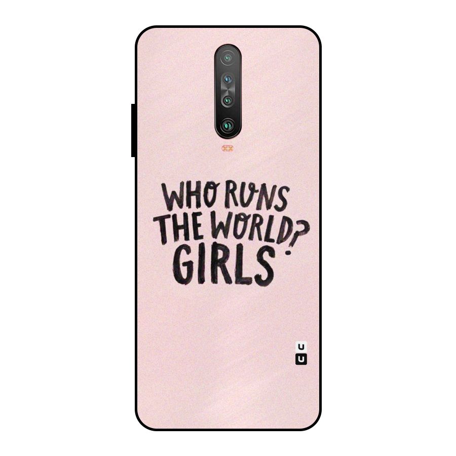 Girls World Metal Back Case for Poco X2