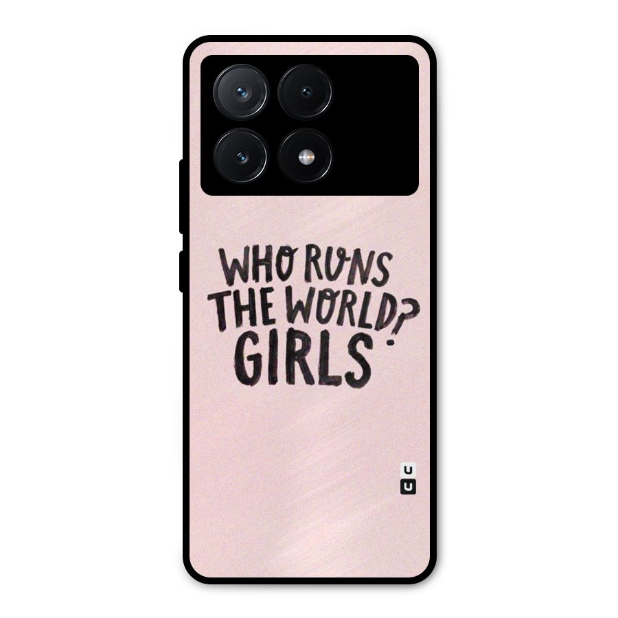 Girls World Metal Back Case for Poco X6 Pro