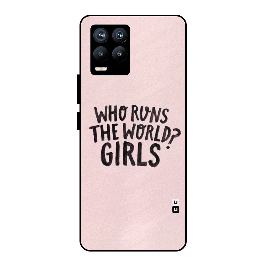 Girls World Metal Back Case for Realme 8 Pro