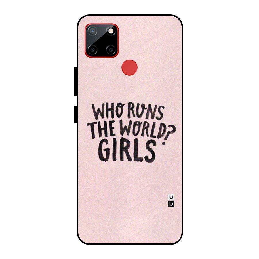 Girls World Metal Back Case for Realme C12