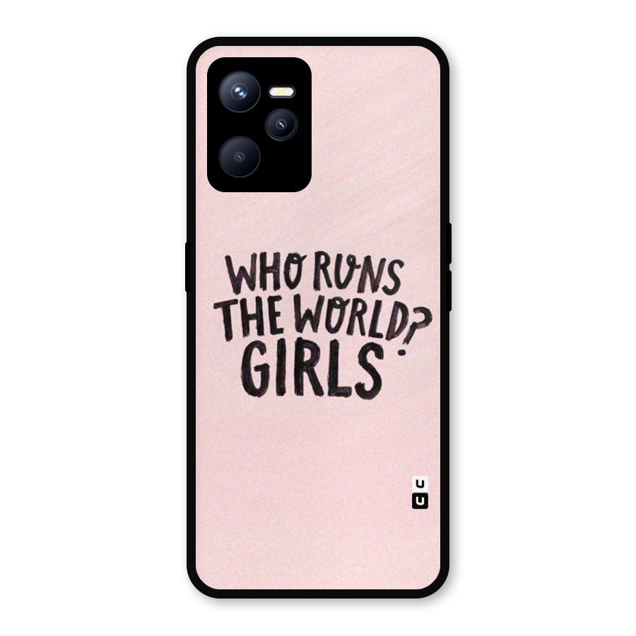 Girls World Metal Back Case for Realme C35
