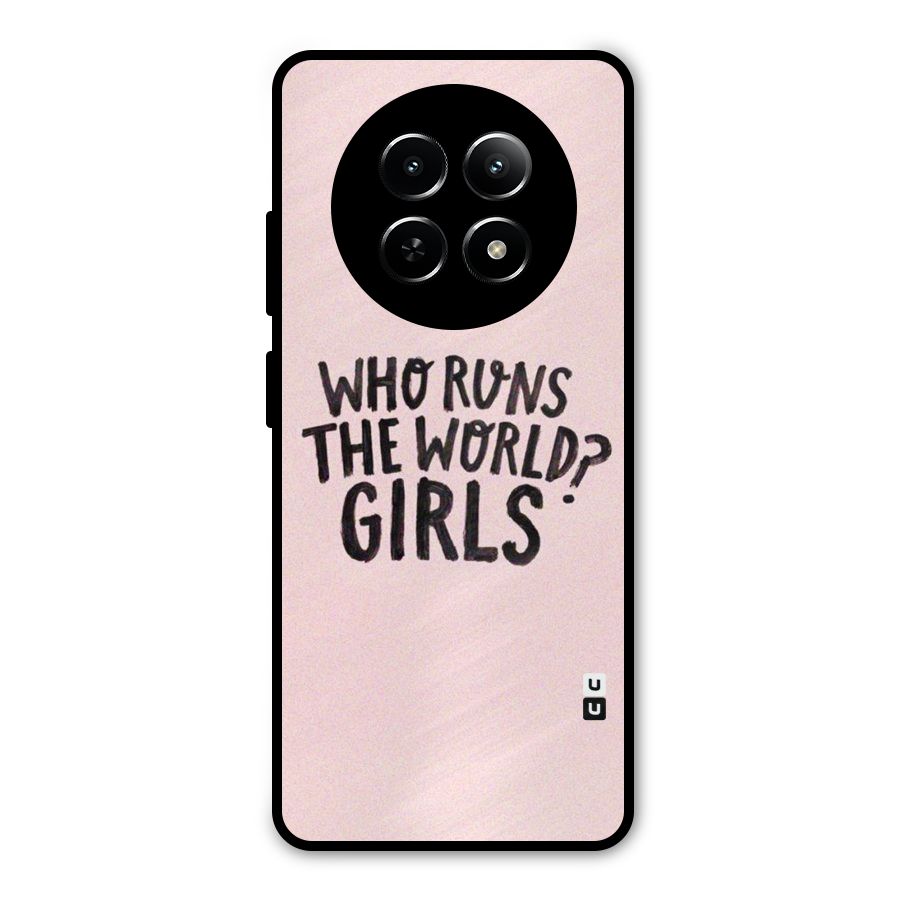 Girls World Metal Back Case for Realme Narzo 70x 5G