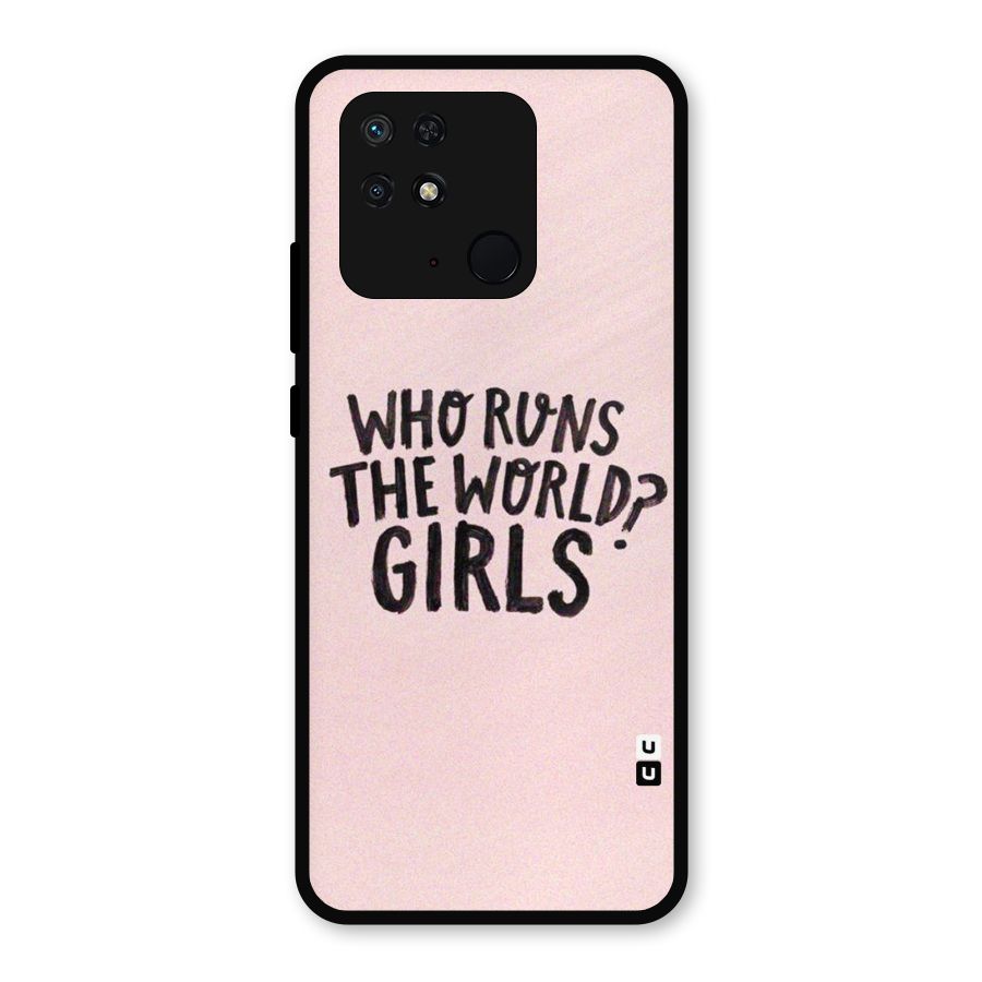 Girls World Metal Back Case for Redmi 10