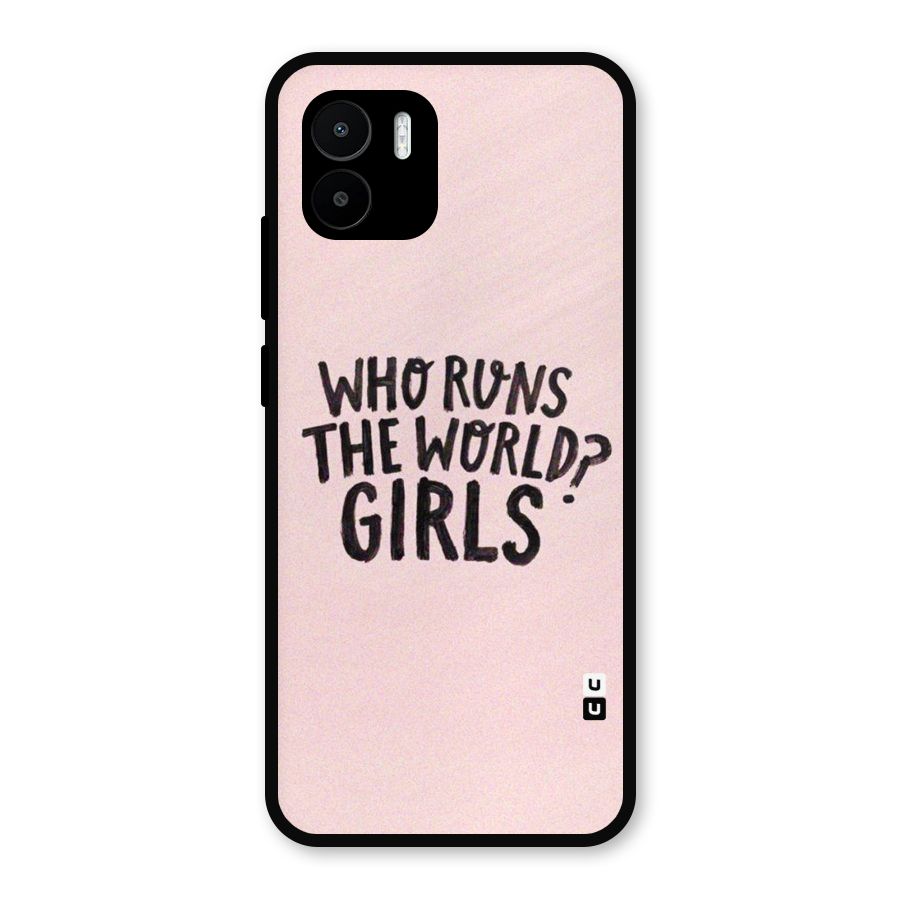 Girls World Metal Back Case for Redmi A2