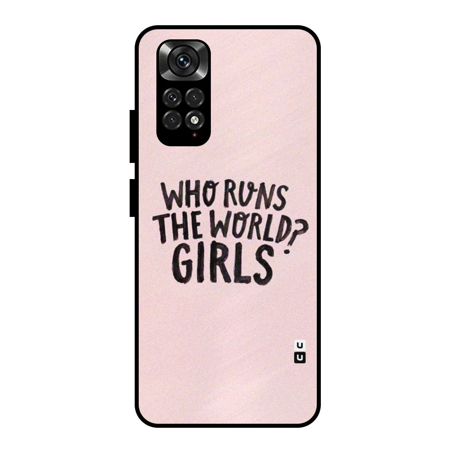 Girls World Metal Back Case for Redmi Note 11 Pro