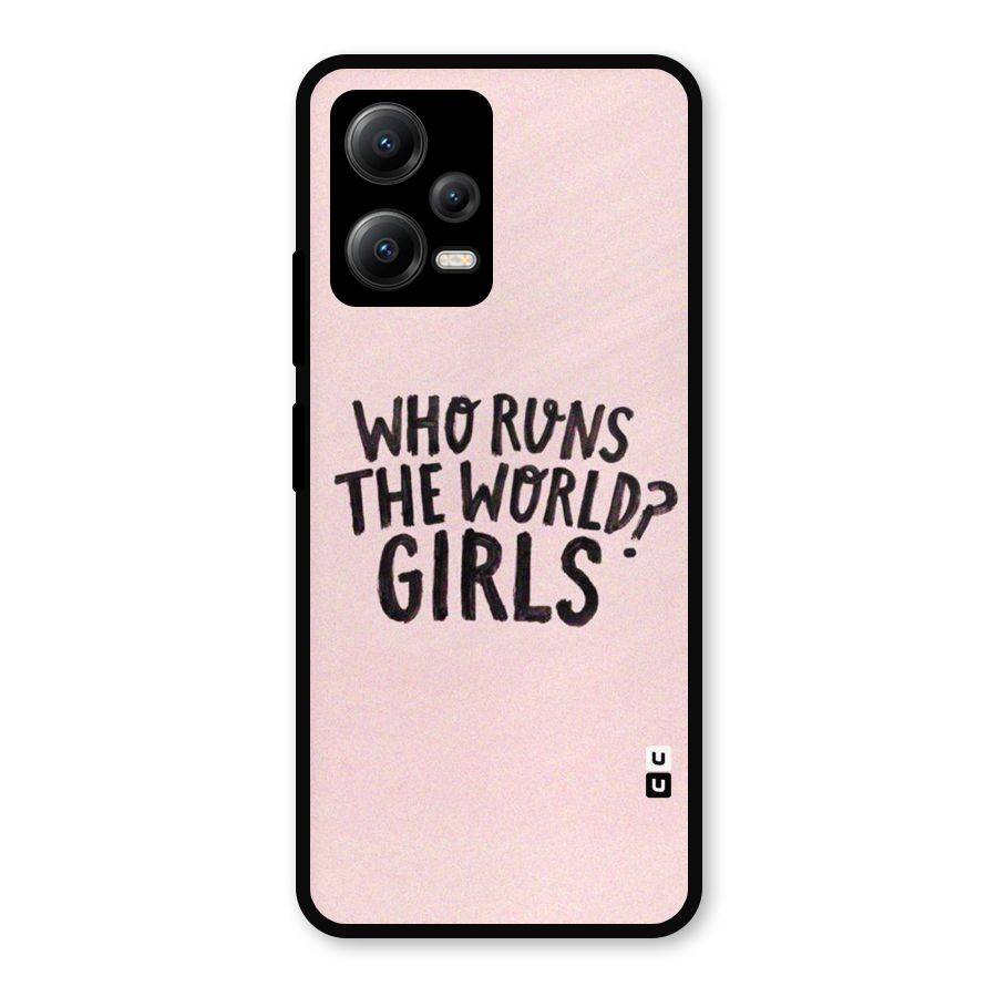 Girls World Metal Back Case for Redmi Note 12 5G
