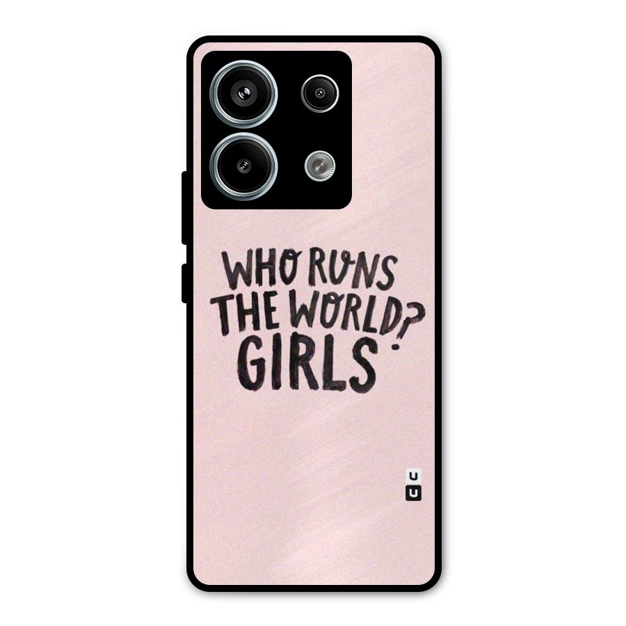 Girls World Metal Back Case for Redmi Note 13 Pro 5G