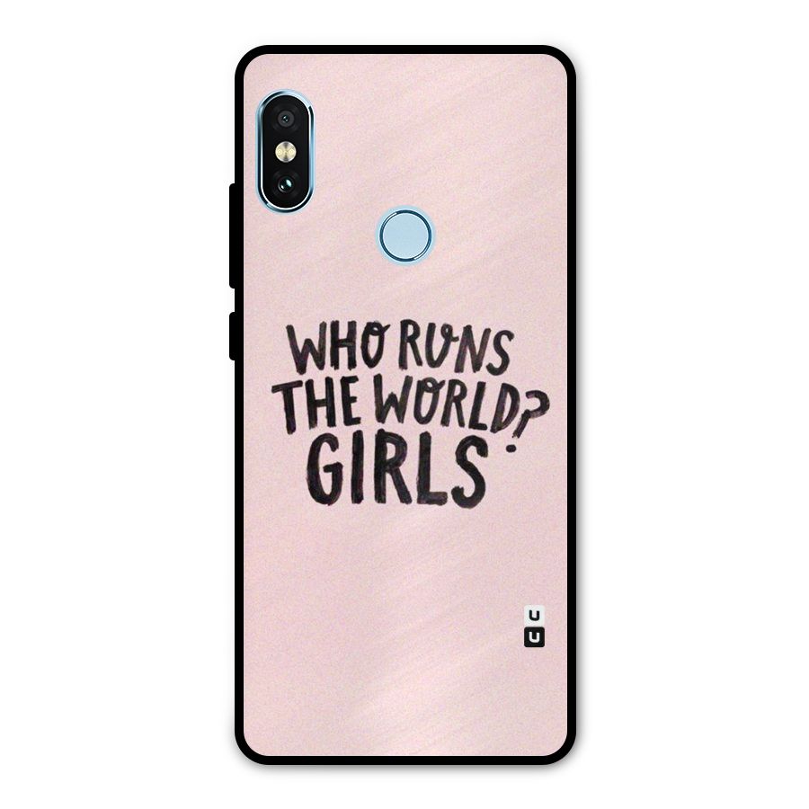 Girls World Metal Back Case for Redmi Note 5 Pro