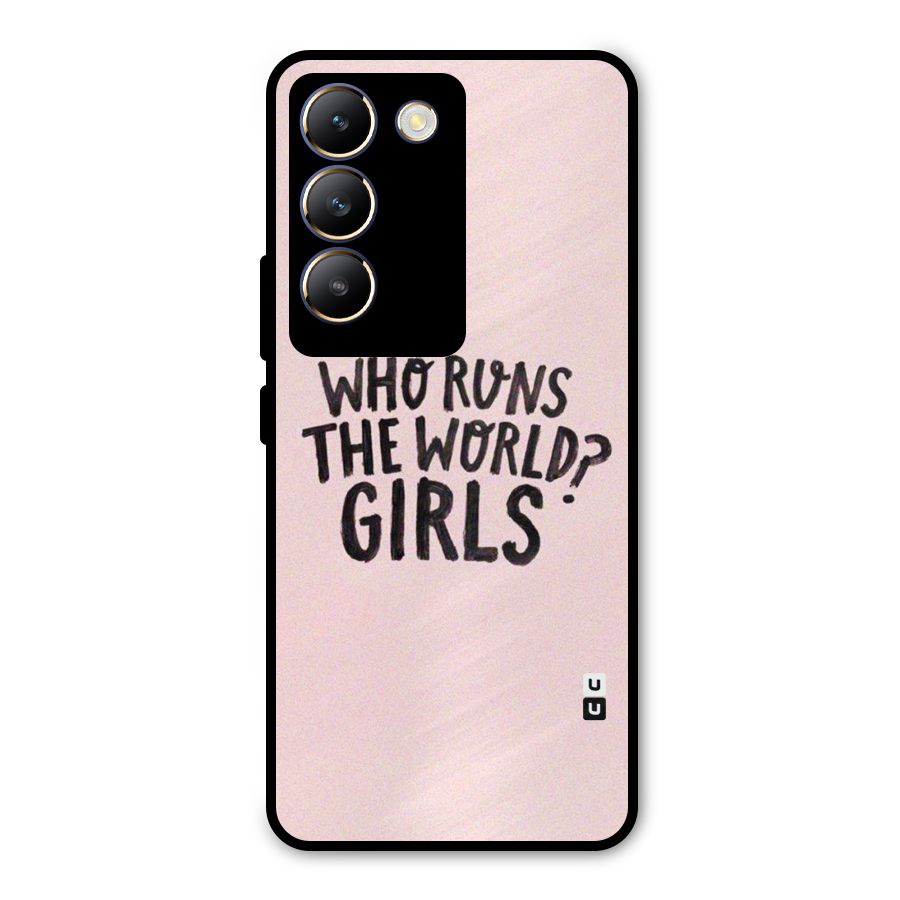 Girls World Metal Back Case for Vivo T3 5G