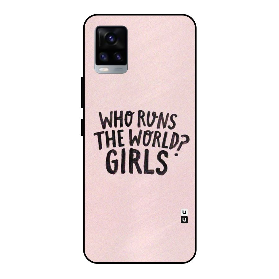 Girls World Metal Back Case for Vivo V20 2021