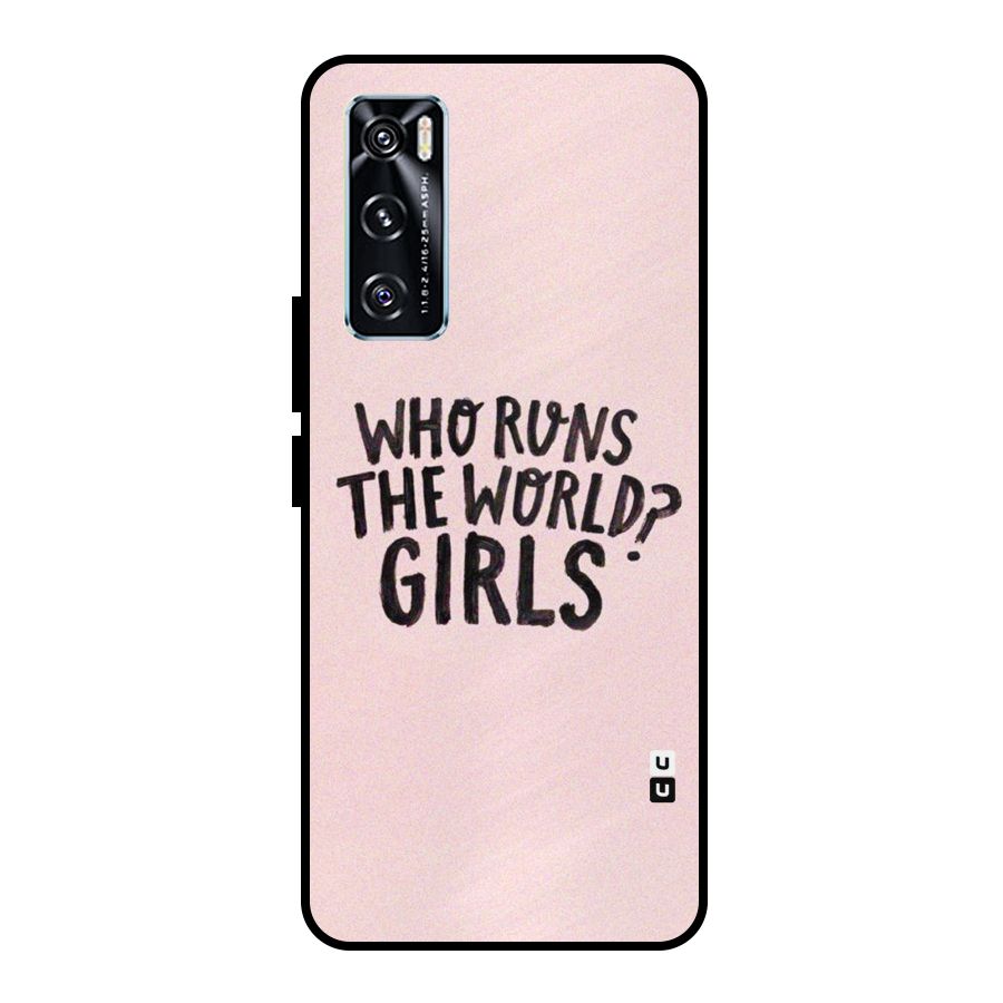 Girls World Metal Back Case for Vivo V20 SE