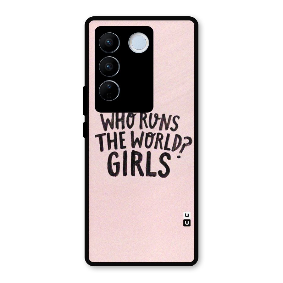 Girls World Metal Back Case for Vivo V27