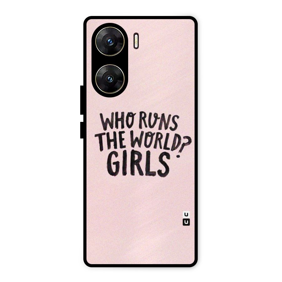 Girls World Metal Back Case for Vivo V29e