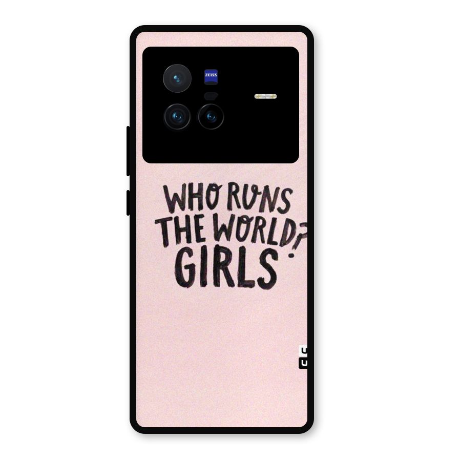 Girls World Metal Back Case for Vivo X80