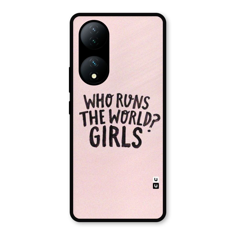 Girls World Metal Back Case for Vivo Y100a