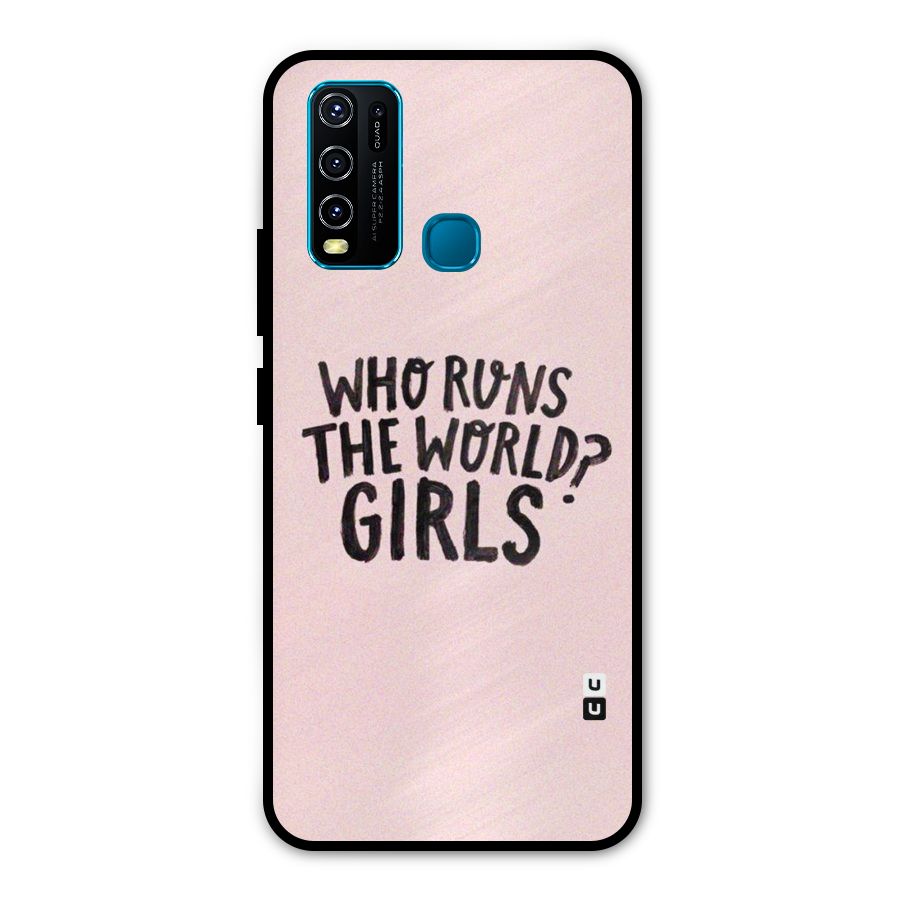 Girls World Metal Back Case for Vivo Y30