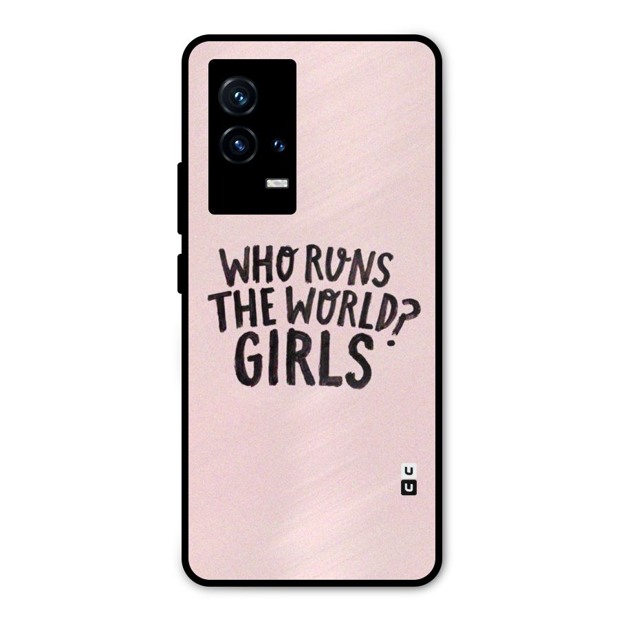 Girls World Metal Back Case for iQOO 9 5G