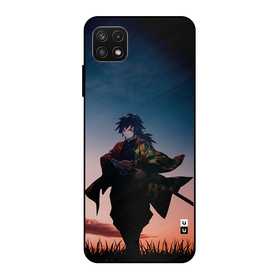 Giyu Tomioka Stance Metal Back Case for Galaxy A22 5G