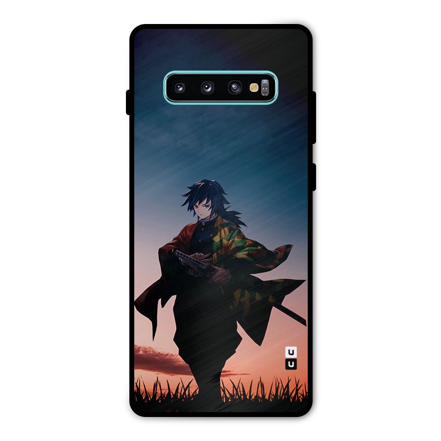 Giyu Tomioka Stance Metal Back Case for Galaxy S10 Plus