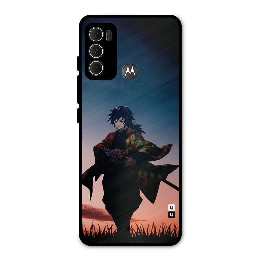Giyu Tomioka Stance Metal Back Case for Moto G60