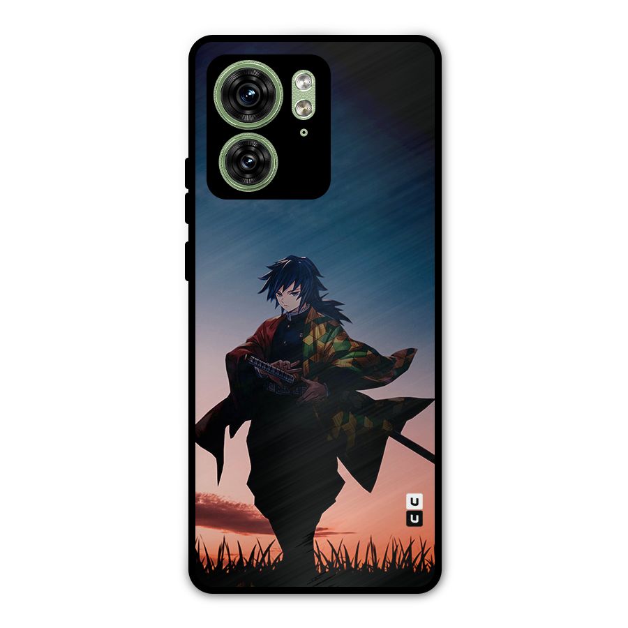 Giyu Tomioka Stance Metal Back Case for Motorola Edge 40 5G