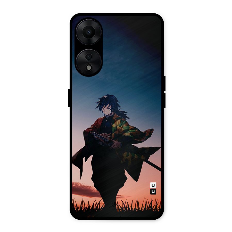 Giyu Tomioka Stance Metal Back Case for Oppo A78 5G