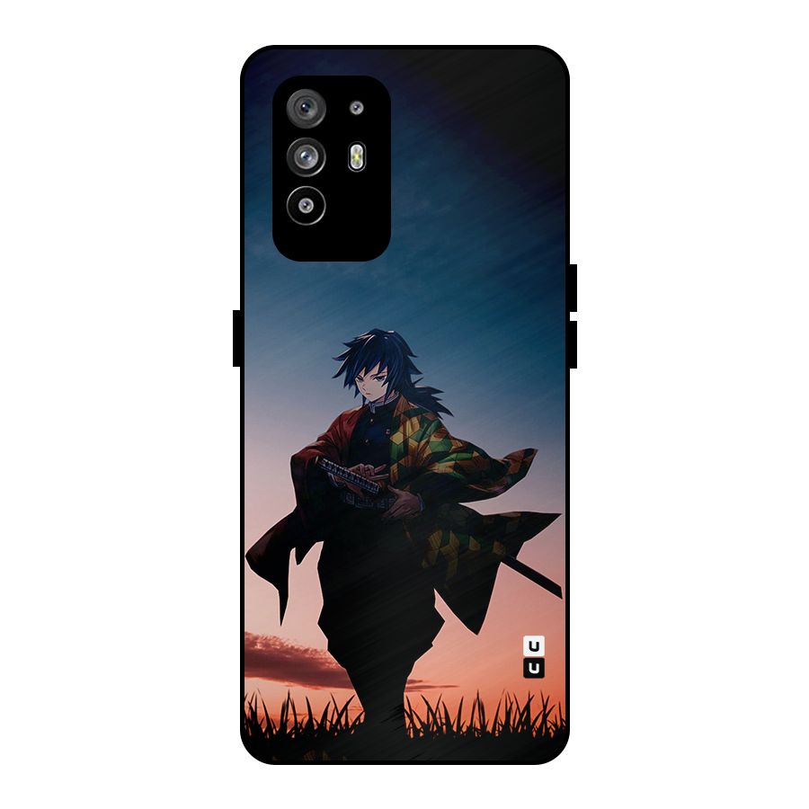 Giyu Tomioka Stance Metal Back Case for Oppo F19 Pro Plus 5G