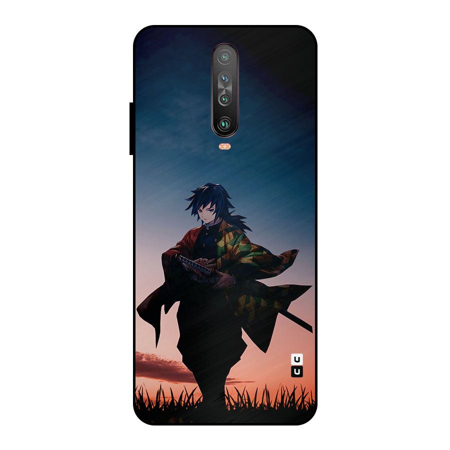 Giyu Tomioka Stance Metal Back Case for Poco X2