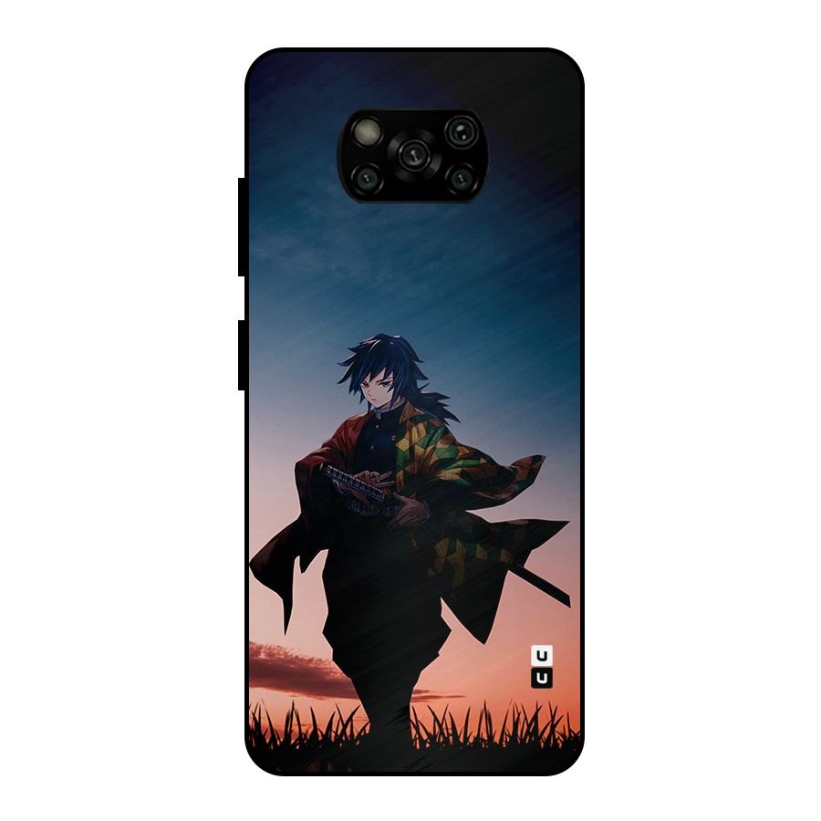 Giyu Tomioka Stance Metal Back Case for Poco X3