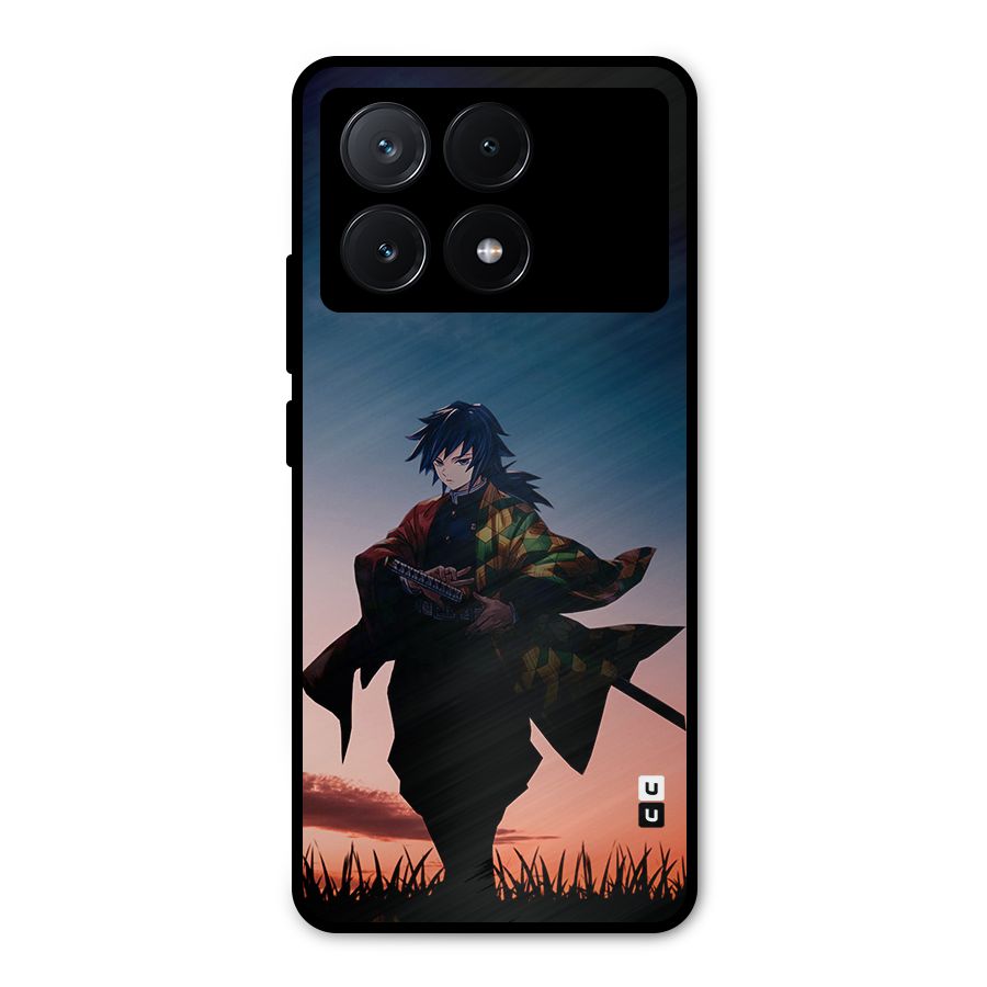 Giyu Tomioka Stance Metal Back Case for Poco X6 Pro